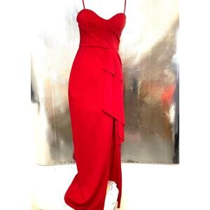 DB Studio Crepe Corset Sheath Formal Dress